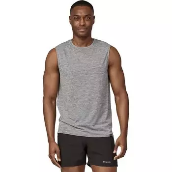 Capilene cool повседневная рубашка без рукавов Patagonia, серый