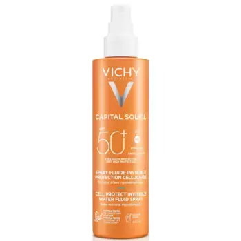 Capital Soleil Cell Protect Невидимый солнцезащитный спрей с высоким уровнем UVA и UVB SPF50+ 200 мл Vichy
