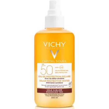 Capital Soleil Солнцезащитная вода для загара SPF50 200 мл Vichy