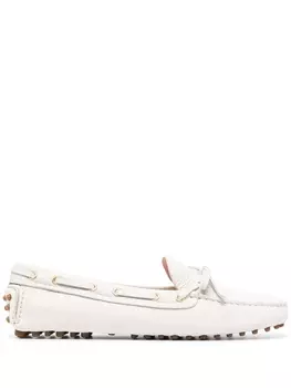Car Shoe мокасины с бантом, белый
