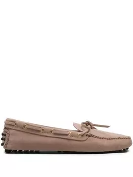 Car Shoe мокасины с бантом, нейтральный цвет
