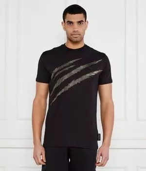 Царапина на футболке Regular fit Plein Sport, черный