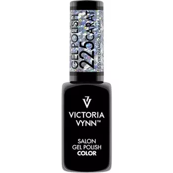 Carat Collection УФ-светодиодный гель-лак для ногтей, гибридный маникюр, замачивание 225, серебристый Victoria Vynn