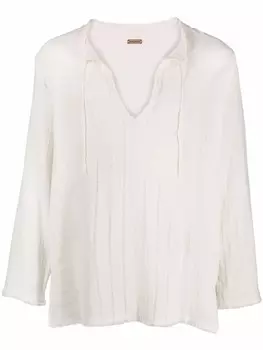 Caravana рубашка с бахромой, белый