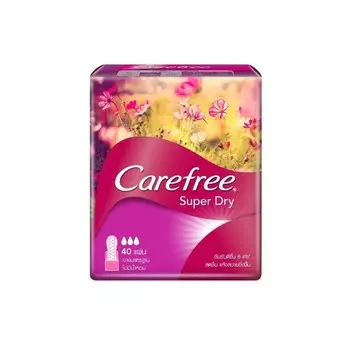 Carefree Суперсухие прокладки без запаха, 40-е годы, White
