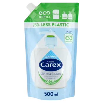 Carex Moisture Plus запас антибактериального жидкого мыла, 500 мл