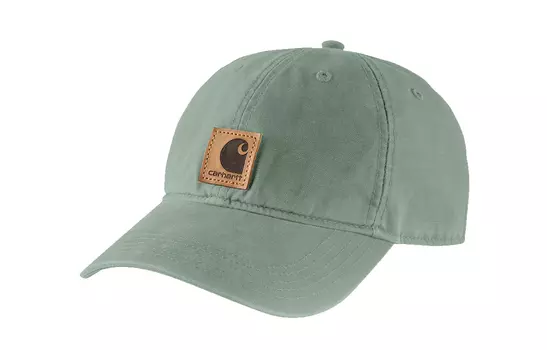 Carhartt Бейсболка хлопковая унисекс зеленая