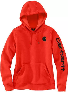 Толстовка женская Carhartt Clarksburg Logo, красный