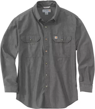 Рубашка Carhartt Loose Fit Midweight Chambray, темно-серый