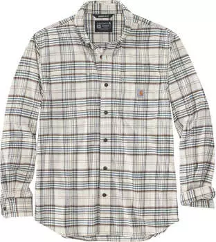 Рубашка Carhartt Midweight Flannel Plaid, кремовый
