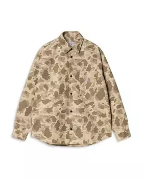 Carhartt Regular Fit Desert Camo Shirt Jacket — Рубашка-куртка Carhartt Regular Fit в пустынном камуфляже Carhartt WIP, коричневый/бежевый