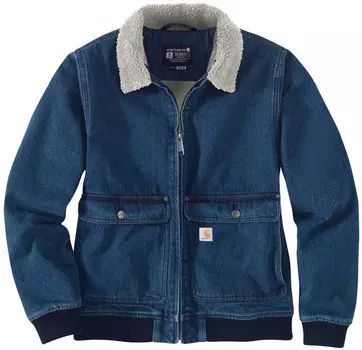 Жакет женский Carhartt Relaxed Fit Denim Sherpa, синий