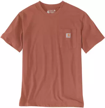 Футболка Carhartt Relaxed Fit Heavyweight K87 Pocket, коричневый