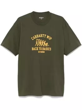 Carhartt WIP базовая футболка, зеленый