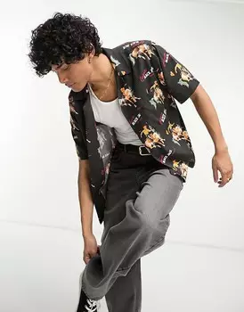 Carhartt WIP – белая рубашка с рисунком Блэк Джек