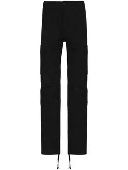 Carhartt WIP брюки Aviation прямого кроя, черный