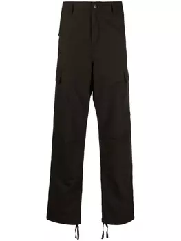 Carhartt WIP брюки карго с нашивкой-логотипом, коричневый