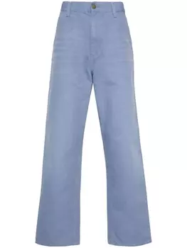 Carhartt WIP брюки Single Knee из канваса, синий
