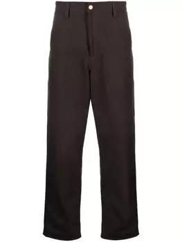 Carhartt WIP брюки Single Knee прямого кроя, коричневый