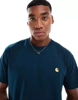 Carhartt WIP — Чейз — синяя футболка