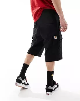 Carhartt WIP – черные шорты карго стандартного кроя