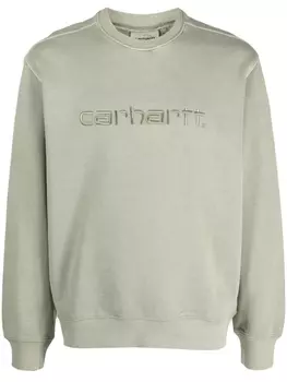 Carhartt WIP джемпер с вышитым логотипом, зеленый
