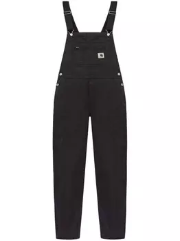 Carhartt WIP джинсовый комбинезон с нашивкой-логотипом, черный