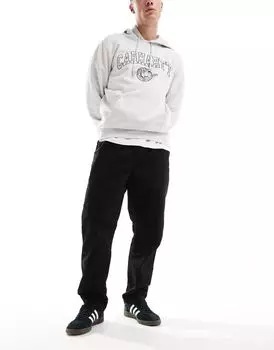 Carhartt WIP - Flint - Черные зауженные брюки стандартного кроя
