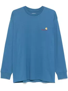 Carhartt WIP футболка American Script, синий