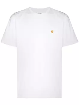 Carhartt WIP футболка Chase с вышитым логотипом, белый