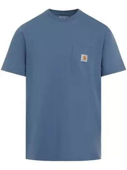 Carhartt WIP футболка из хлопка с нашивкой-логотипом, синий
