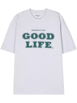 Carhartt WIP футболка Mist из органического хлопка, серый