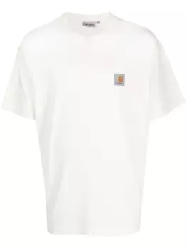 Carhartt WIP футболка Nelson с нашивкой-логотипом, нейтральный цвет