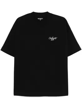 Carhartt WIP футболка с надписью «Signature», черный