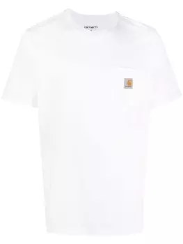 Carhartt WIP футболка с нашивкой-логотипом, белый