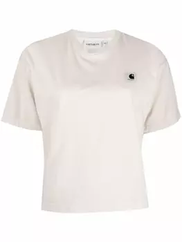 Carhartt WIP футболка с нашивкой-логотипом, нейтральный цвет