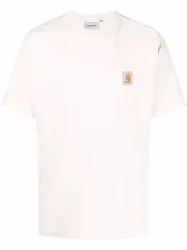 Carhartt WIP футболка с нашивкой-логотипом, нейтральный цвет