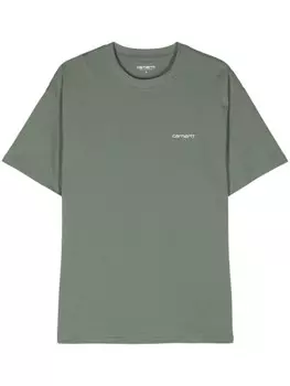 Carhartt WIP футболка S/S Script, зеленый