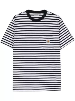 Carhartt WIP футболка S/S Seidler в полоску, белый