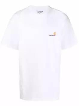 Carhartt WIP футболка с вышитым логотипом, белый