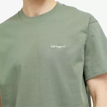 Carhartt WIP Футболка с вышивкой Script, зеленый