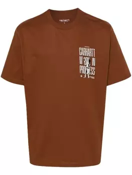 Carhartt WIP футболка Workaway из органического хлопка, коричневый