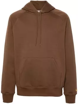 Carhartt WIP худи Chase, коричневый