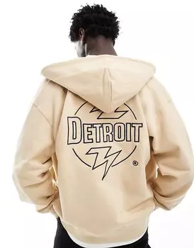 Carhartt WIP — худи песочного цвета с изображением молний