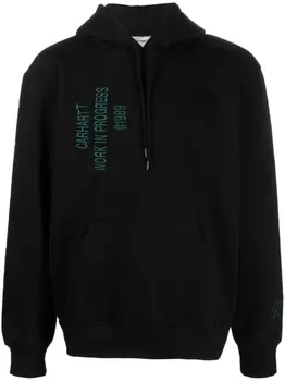 Carhartt WIP худи с нашивкой-логотипом, черный