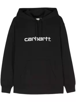 Carhartt WIP худи с вышитым логотипом, черный