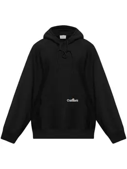 Carhartt WIP худи с вышитым логотипом, черный
