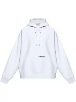 Carhartt WIP худи с вышитым логотипом, серый