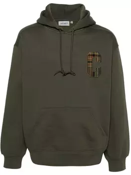 Carhartt WIP худи Wiles Sweat с нашивкой-логотипом, зеленый