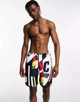 Carhartt WIP Island Marina плавки-шорты с ярким принтом